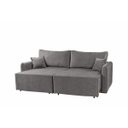 Ver imagem 3 de Sofa Cama 3 Lugares 2,00 m Pé de Madeira Los Angeles:Chumbo/Veludo