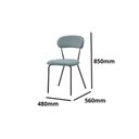 Ver imagem 4 de Conjunto para Sala de Jantar com 4 Cadeiras Betina Preto/Black/Verde Claro/Off White