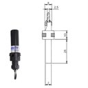 Ver imagem 2 de Escareador Conico 45° 8 Mm Para Broca 3 Mm Com Haste 10 Mm E Chave Allen