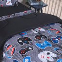 Ver imagem 3 de Kit Coordenado Edredom com Lençol Solteiro Alegria - Play Game - 100% Poliéster
