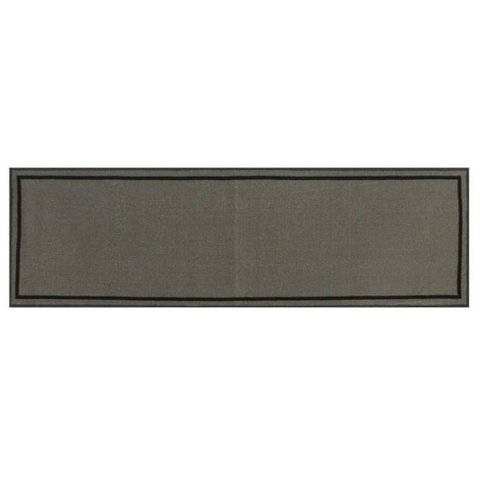 Passadeira Cozinha 150x45cm Cinza Barrado Uzoo
