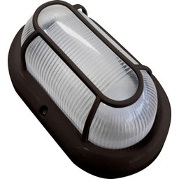 Tartaruga Clean Pp Lente Pc 1xe27 Ip41 Preto Blumenau Iluminação Tartaruga Led Ip41 com Grade para - 1