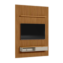Ver imagem 3 de Painel Home Ripado Para TV Até 75 Polegadas 1.8 Com Nicho e Prateleira Nature Off White Linea Brasil