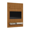 Painel Home Ripado Para TV Até 75 Polegadas 1.8 Com Nicho e Prateleira Nature Off White Linea Brasil - 3