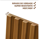 Ver mais imagens de Painel Home Ripado Para TV Até 75 Polegadas 1.8 Com Nicho e Prateleira Nature Off White Linea Brasil