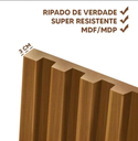 Ver mais imagens de Painel Home Ripado Para TV Até 75 Polegadas 1.8 Com Nicho e Prateleira Nature Off White Linea Brasil