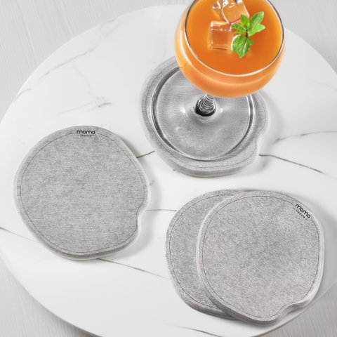 Porta Copos de Terra Diatomácea Seca Rápido Drycup Momo Lifestyle (4 Unidades)