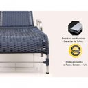 Ver imagem 2 de 2 Espreguiçadeiras de Alumínio + 1 Mesa de Centro Azul Dark