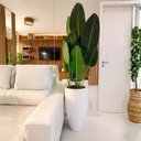 Ver imagem 3 de Vaso Fibra de Vidro Atenas m 67cm Decorativo Branco Brilho