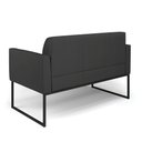 Ver imagem 5 de Sofá Namoradeira Base Industrial Preto Marisa Corino Preto D03 - D'Rossi