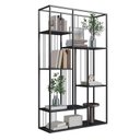 Ver imagem 6 de Kit 2 Estantes Multiuso de Livros Industrial Aço 122CMX202CM Yescasa Preto