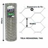 TELA HEXAGONAL TAG MALHA 3" FIO BWG 16 (1,65mm) RL 25X1,2m - 5