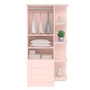 Ver imagem 3 de Quarto Infantil Completo Ana 2 Portas 7 Gavetas Rosa - Pnr Móveis