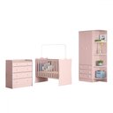 Ver imagem 2 de Quarto Infantil Completo Ana 2 Portas 7 Gavetas Rosa - Pnr Móveis