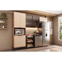 Ver imagem 1 de Cozinha Modulada Completa Alpha 3 Peças (2aéreos+1paneleiro) C3p35 Freijo/off White - Carraro