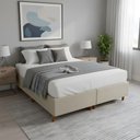Ver imagem 1 de Base Cama Box Casal Queen Bipartida 158x198x37 Cor Bege