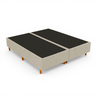 Base Cama Box Casal Queen Bipartida 158x198x37 Cor Bege - 1