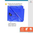 Ver imagem 2 de Lona Carreteiro Leve Reforçada Impermeável Proteção Uv 75g 5