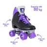 Patins Quad Retro Basic 4 Rodas Preto e Roxo Bel - 37 - 8