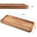 Ver imagem 2 de Bandeja Retangular Acácia Wood 46x15cm - Mimo Style