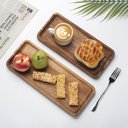 Ver imagem 3 de Bandeja Retangular Acácia Wood 46x15cm - Mimo Style