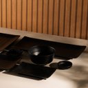 Ver imagem 2 de Kit 12 Travessas para Servir Sushi Sashimi Melamina 35x16cm Pratos Retangulares Pretos Tóquio Lyor