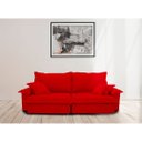 Ver imagem 1 de Sofá Retrátil e Reclinável Paris 2.00m Super Pillow - Vermelho
