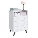 Ver imagem 2 de Quarto De Bebê Completo Roupeiro 2 Portas 2 Gavetas Com Cômoda 3 Gavetas 1 Nicho Nuvem