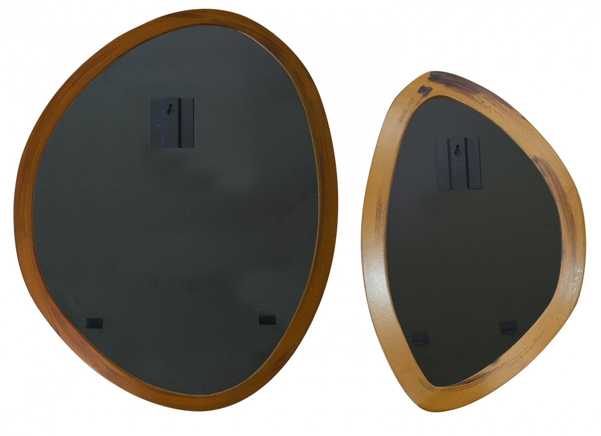 Kit Espelho Decorativo Orgânico Freijó 29x44cm e 43x58cm Epm - 4