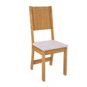 Ver imagem 5 de Conjunto de Sala de Jantar 1 Mesa 4 Cadeiras Atenas Laranja/Freijó/Off White/Linho