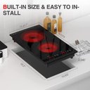 Ver imagem 6 de Gtkzw Cooktop Elétrico 12" 110v com 2 Queimadores e 9 Níveis de Potência