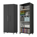 Ver imagem 4 de Armário de Escritório Marcela 2 Portas 4 Prateleiras 140cm