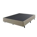Ver imagem 2 de Cama Box Casal Reforçada 138x188 + Colchão Ecoline Ecoflex Espuma D23 Courino Linho