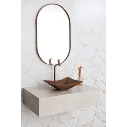 Espelho Oval com Moldura em Metal 80 x 50 cm - 4