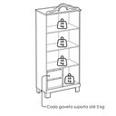 Ver imagem 4 de Guarda Roupa Solteiro Madeira Macica Taeda 2 Portas 182x78 Cm 1243c Castanho Festra