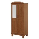 Ver imagem 1 de Guarda Roupa Solteiro Madeira Macica Taeda 2 Portas 182x78 Cm 1243c Castanho Festra