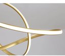 Ver imagem 3 de Lustre Pendente Moderno Infinity Led 50w Dourado 4000k Branco Neutro Bivolt