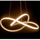 Ver imagem 5 de Lustre Pendente Moderno Infinity Led 50w Dourado 4000k Branco Neutro Bivolt