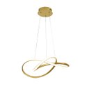 Ver imagem 1 de Lustre Pendente Moderno Infinity Led 50w Dourado 4000k Branco Neutro Bivolt