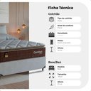 Ver imagem 3 de Cama Box Viúva + Colchão Comfort Class Pillow Top 128x188 Marrom/suede Branco