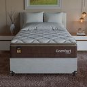 Ver imagem 6 de Cama Box Viúva + Colchão Comfort Class Pillow Top 128x188 Marrom/suede Branco