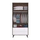 Ver imagem 4 de Quarto De Bebê Completo Guarda Roupa 2 Portas 2 Gavetas Com Cômoda 3 Gavetas 1 Nicho Nuvem