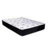 Cama Box Baú Casal Sintético Branco + Colchão Casal Espuma D23 Com EPS 16x138x188 - 2