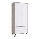 Ver imagem 5 de Quarto De Bebê Completo Roupeiro 2 Portas 2 Gavetas Com Cômoda 3 Gavetas 1 Nicho Nuvem