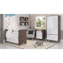 Ver imagem 1 de Quarto de Bebe Completo 3 Peças 1 Cômoda 1 Roupeiro 1 Berço Pipoca