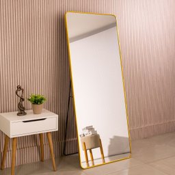 Espelho Grande Retangular Corpo Inteiro 170 X 70 Cm com Suporte de Chão Industrial - 1