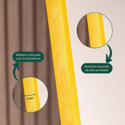 Espelho Grande Retangular Corpo Inteiro 170 X 70 Cm com Suporte de Chão Industrial - 4
