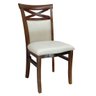 Cadeira de Jantar Eduarda Madeira Maciça Imbuia e Creme 4 pçs - 2