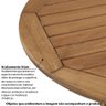 Mesa Redonda Export 80cm p/Área Externa Eucalipto - Jatobá - 2