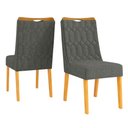 Ver imagem 1 de Conjunto de 2 Cadeiras Estofada Sala de Jantar Bel